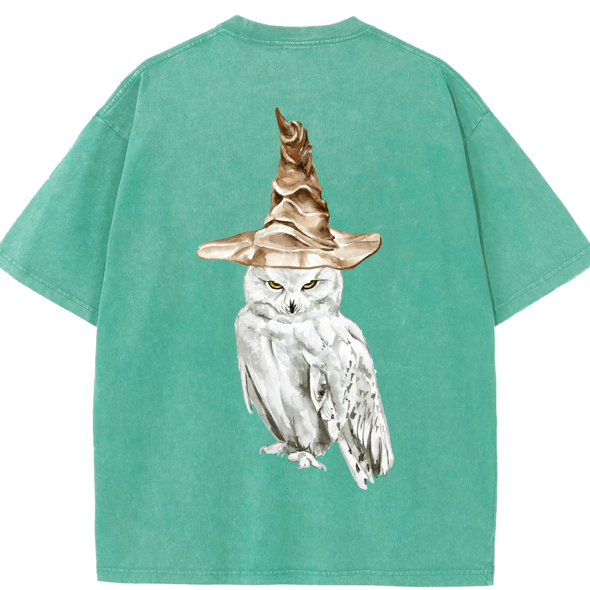 （画像用） Harry Potter ハリー・ポッターシリーズ 綿100% ヴィンテージ風 半袖Tシャツ（背面プリント）